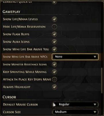 poe 2 gameplay settings